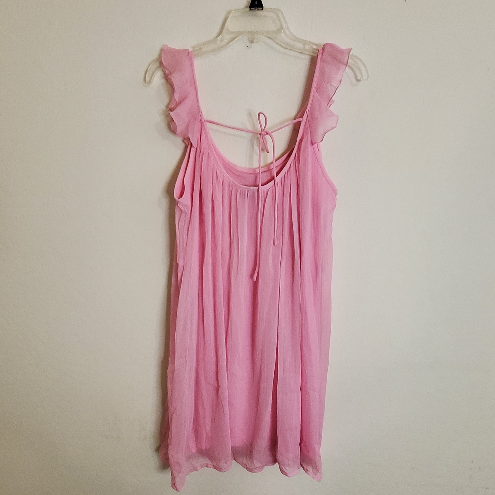Vero Moda Pink Ruffled Chemise - Picture 2 of 4